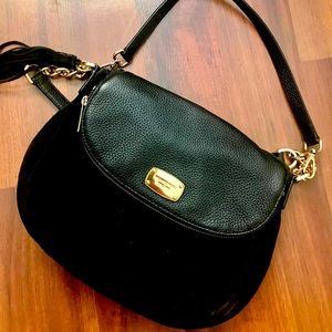 MK Black Leather Purse